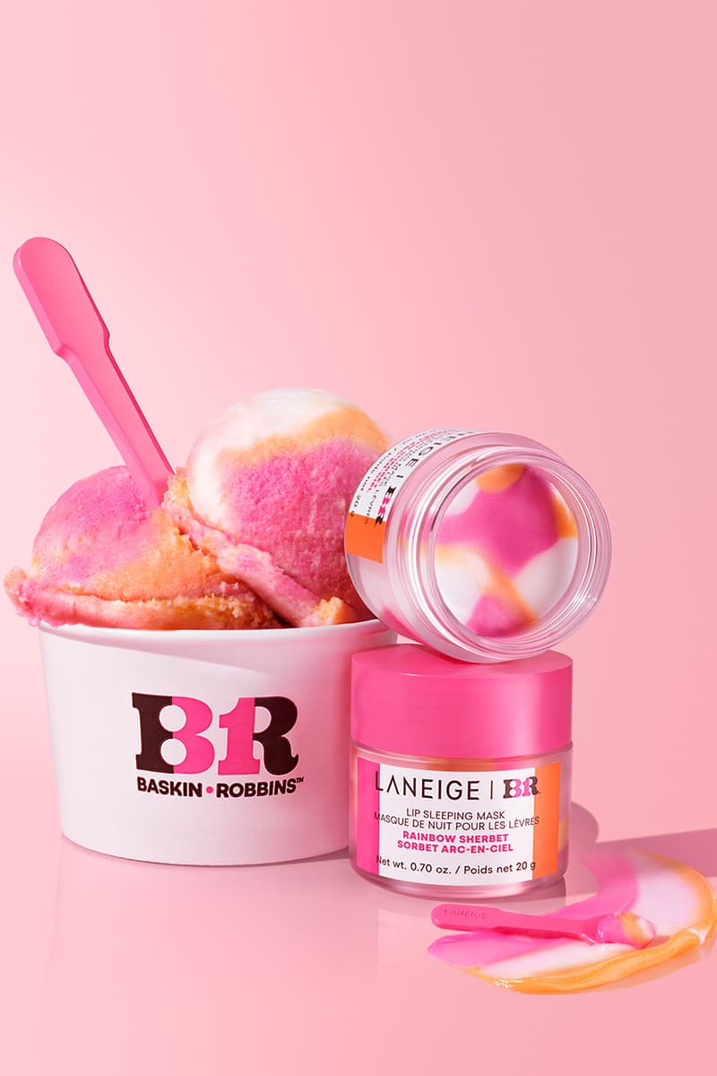 Sydney Sweeney, Laneige, Baskin-Robbins, Collaboration, Rainbow Sherbet Lip Sleeping Mask