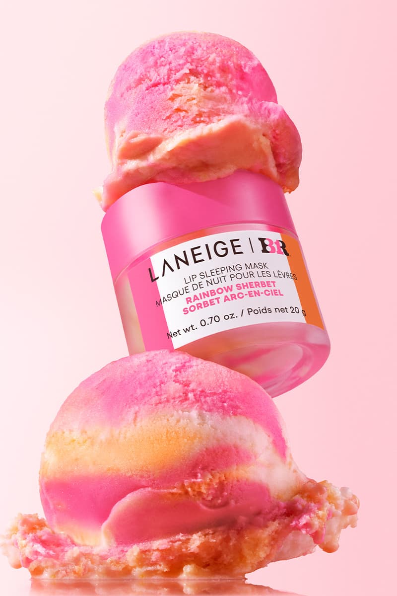 Sydney Sweeney, Laneige, Baskin-Robbins, Collaboration, Rainbow Sherbet Lip Sleeping Mask