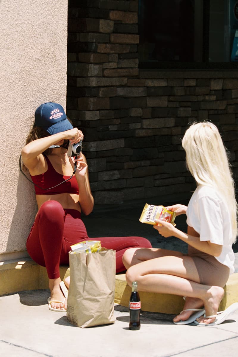 set active, sports bras, leggings, athleisure, beach, holiday, food market, girls