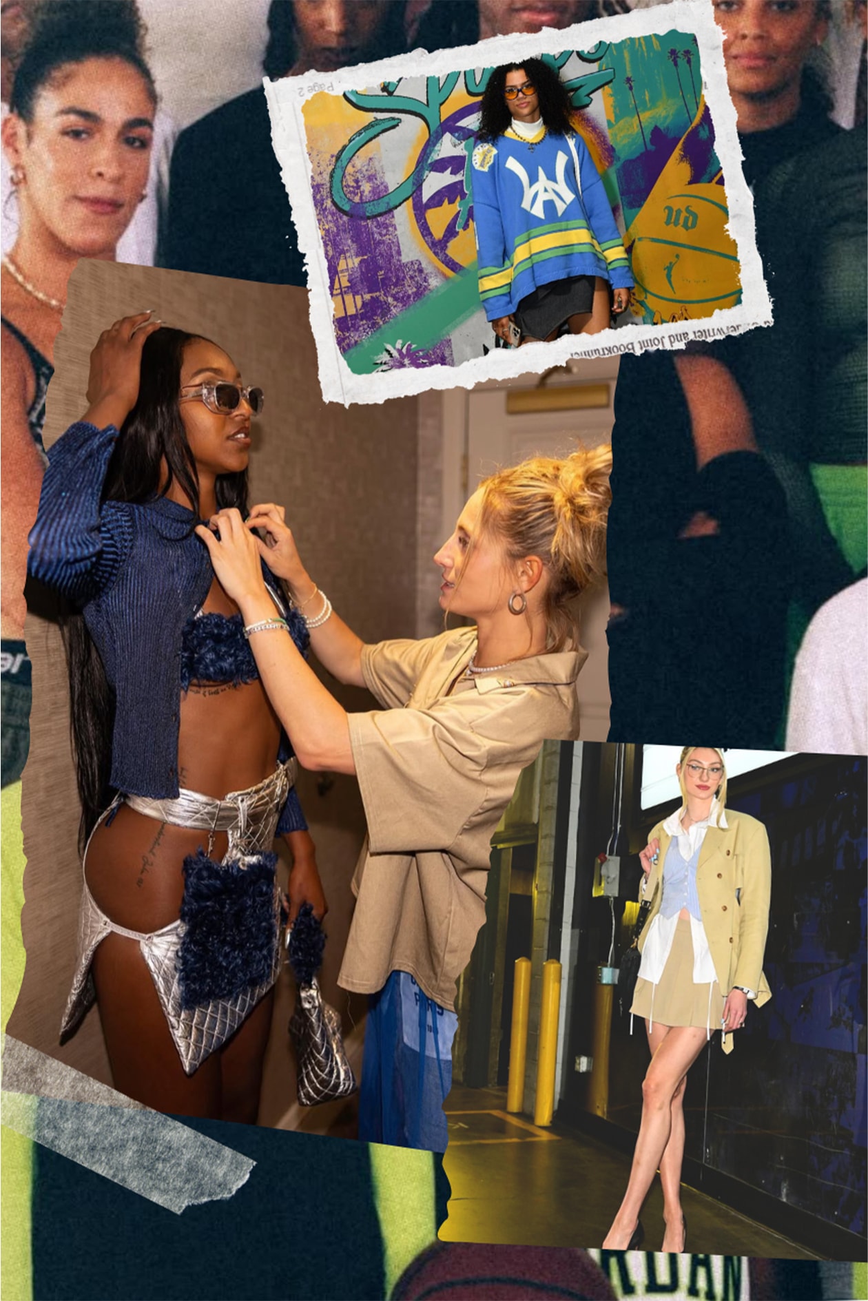 sports, fashion, basketball, women, stylists, Caitlin clark, Paige bueckers, Brittany Hampton