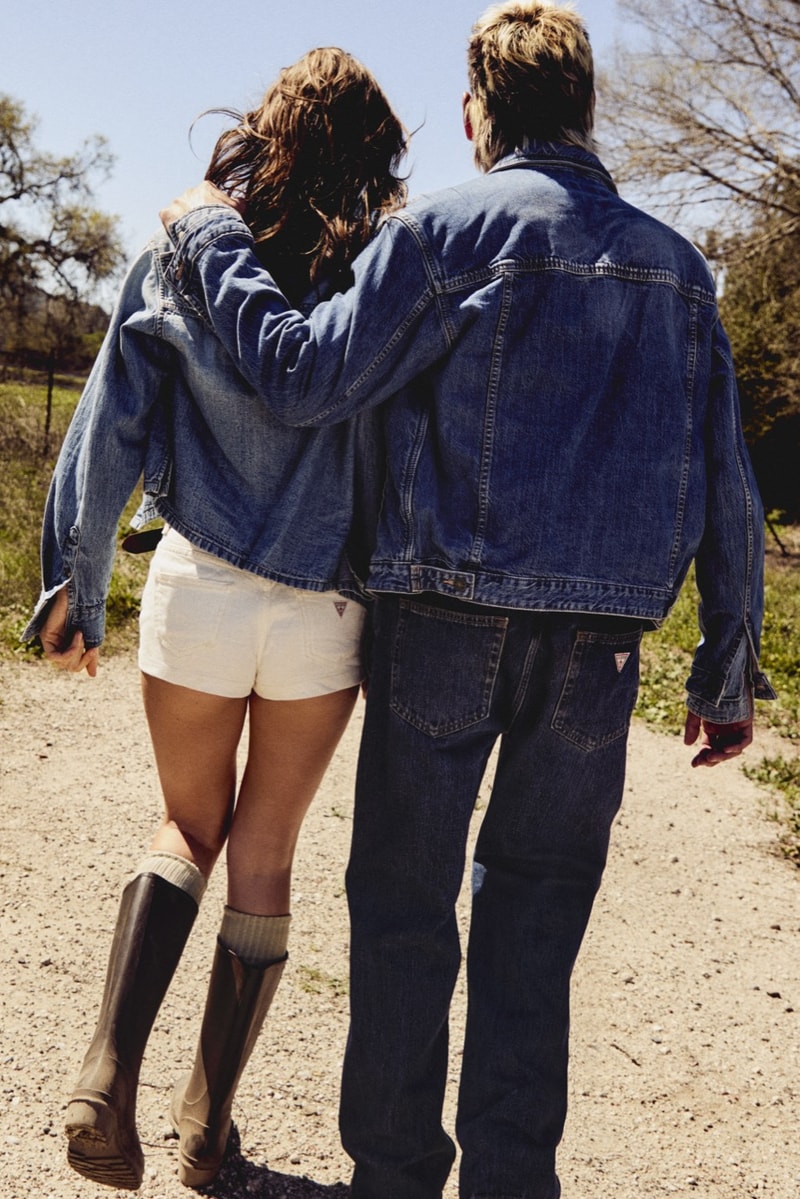 guess jeans, evan mock, alana champion, denim, underwear, 