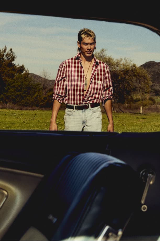 guess jeans, evan mock, alana champion, denim, underwear, 