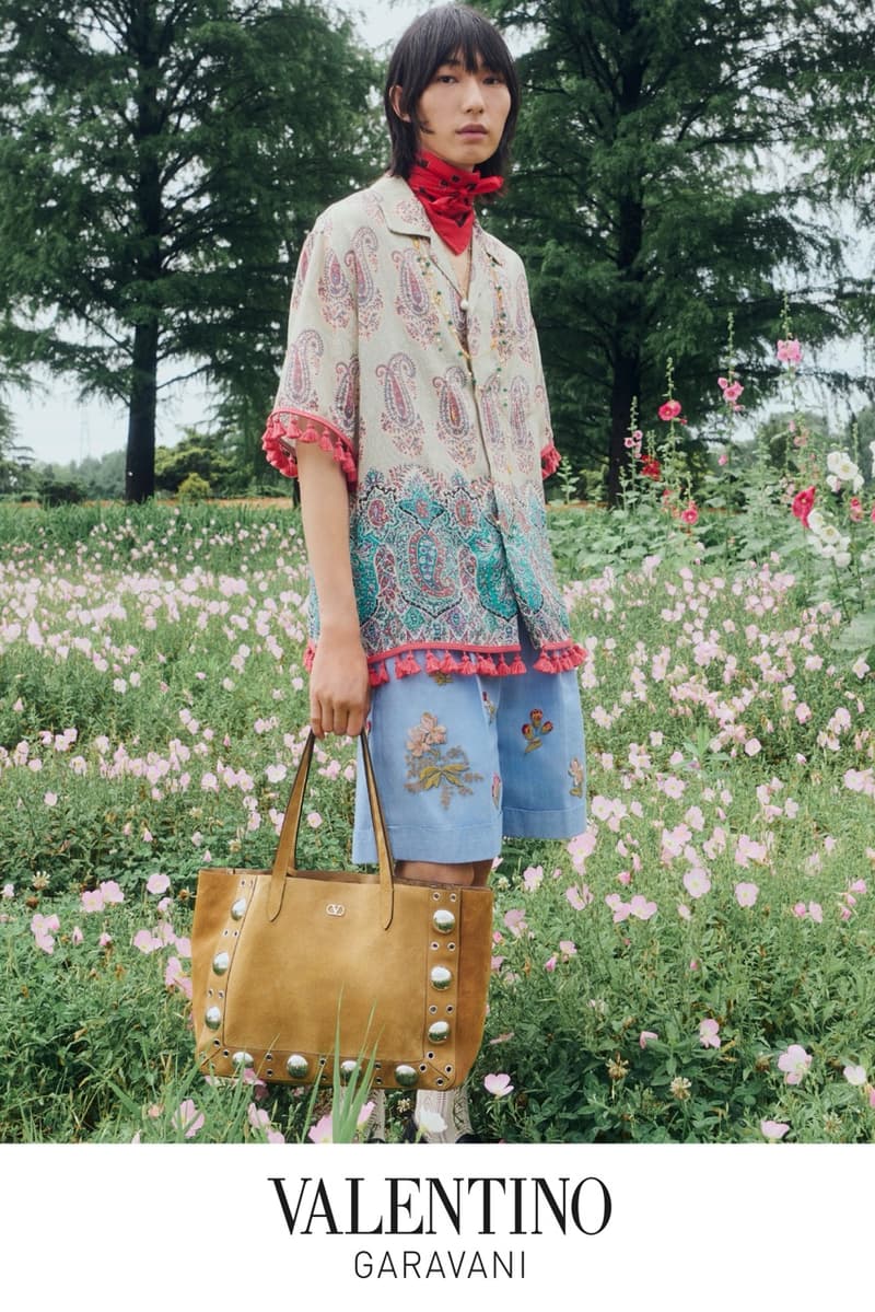 valentino, valentine's day, couples, china, suede bags, flowers, grass