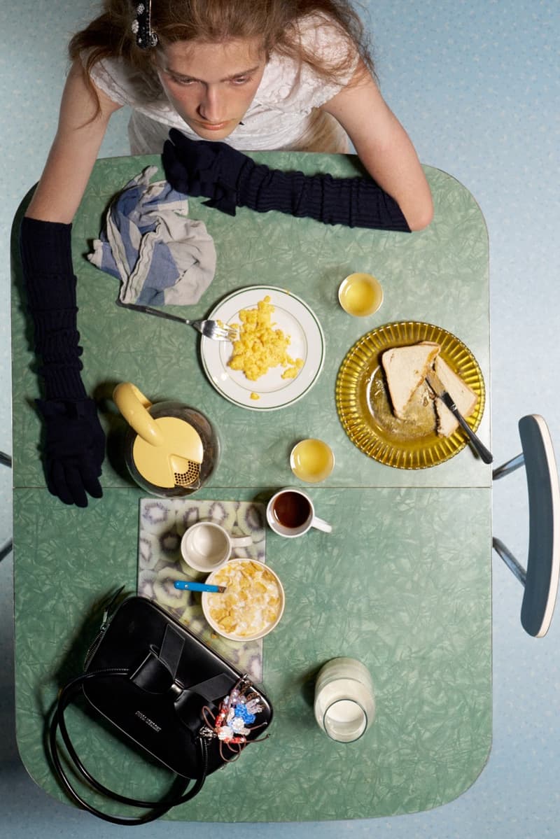 shushu tong, shanghai, colored cardigans, identical twins, ruffled skirt, minidress