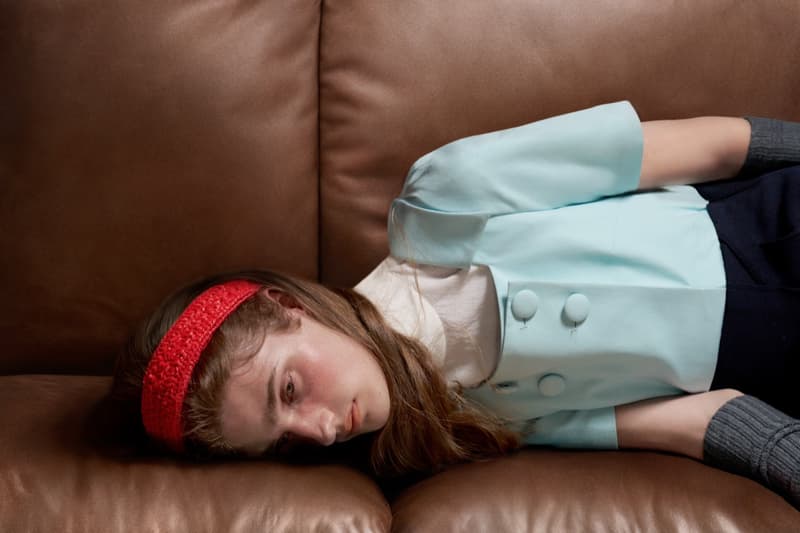 shushu tong, shanghai, colored cardigans, identical twins, ruffled skirt, minidress