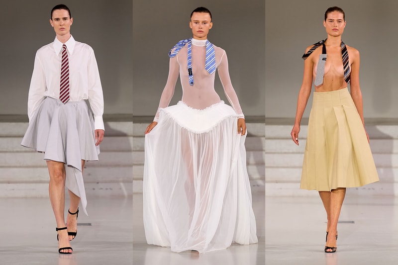 forza collective, ties, suits, sheer tops, topless, woman, runway, copenhagen