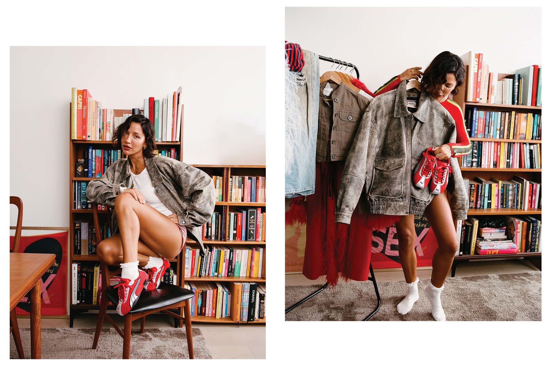 puma Parisa Louvel h-street style residency hypebae red silver sneaker OG london inspiration retro dressing mick jagger marc bolan