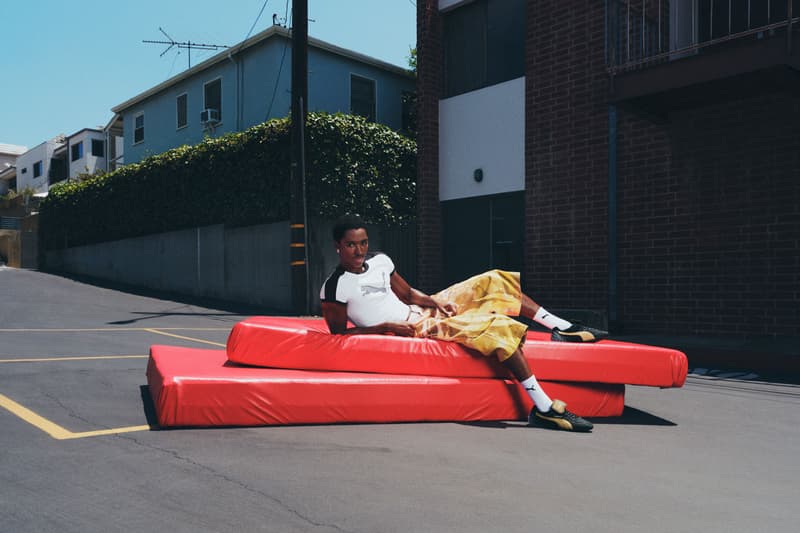 fenty x puma football soccer fashion footwear cat cleat avanti ls rihanna pocket grip bag silhouettes scarf tees t-shirt track shorts pants