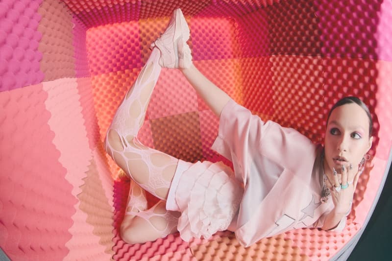 salomon, xt whisper sneaker, seoul, cheri, girl, tights, pink shoes, baseball jerseys