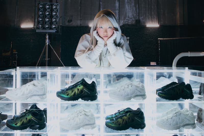 salomon, xt whisper sneaker, seoul, cheri, girl, tights, pink shoes, baseball jerseys