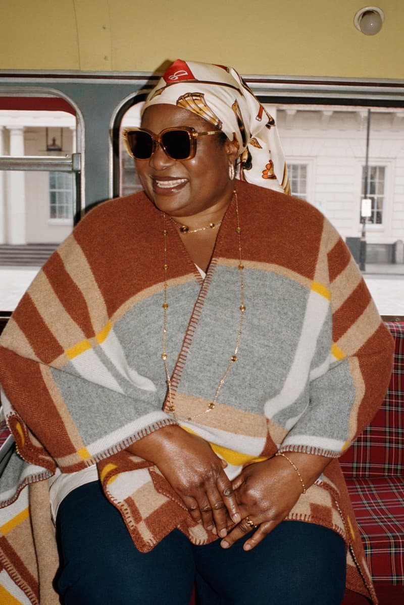 burberry, bus auntie, tiktok video, older woman, model, iphone, selfie