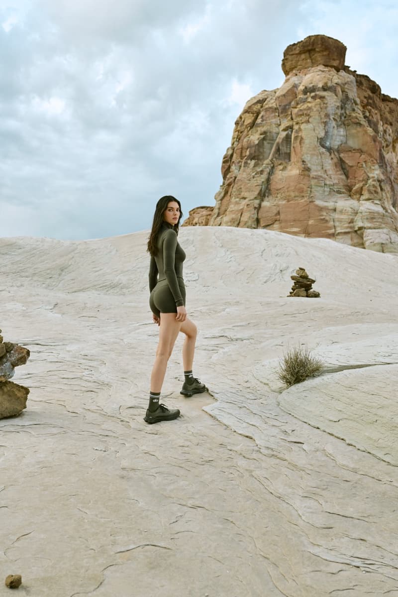 kendall jenner, alo, sports bra, bike shorts, horse, yoga, exercise, model, body