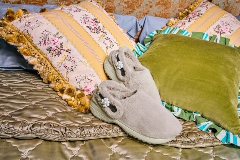 millie bobby brown, crocs, clogs, fur slippers, mules, garden, 