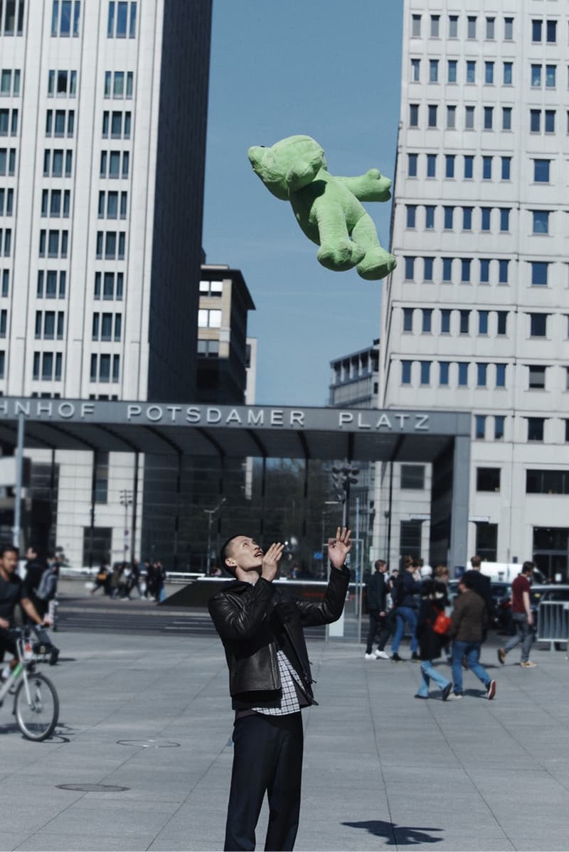 samsoe samsoe, berlin, city streets, girl, stuffed animal, dress, train station