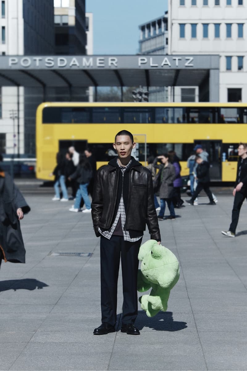 samsoe samsoe, berlin, city streets, girl, stuffed animal, dress, train station