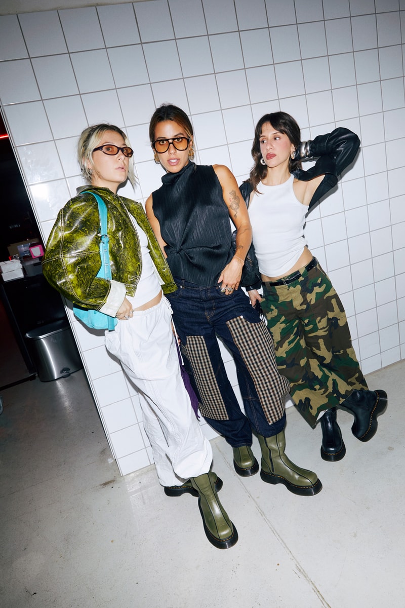dr. martens buzz hi boot copenhagen fashion week eclipse leather biker chunky shoe black olive flame orange rimon lotta Lavanti