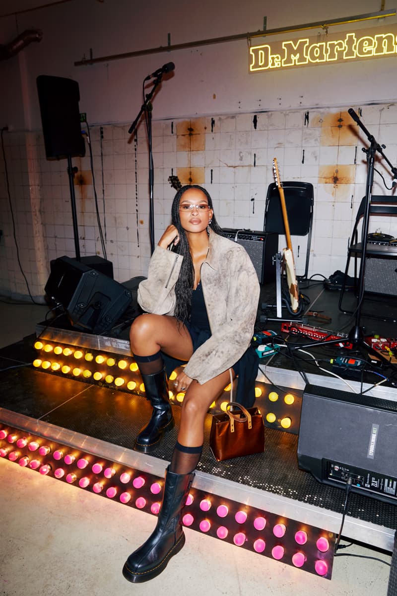 dr. martens buzz hi boot copenhagen fashion week eclipse leather biker chunky shoe black olive flame orange rimon lotta Lavanti