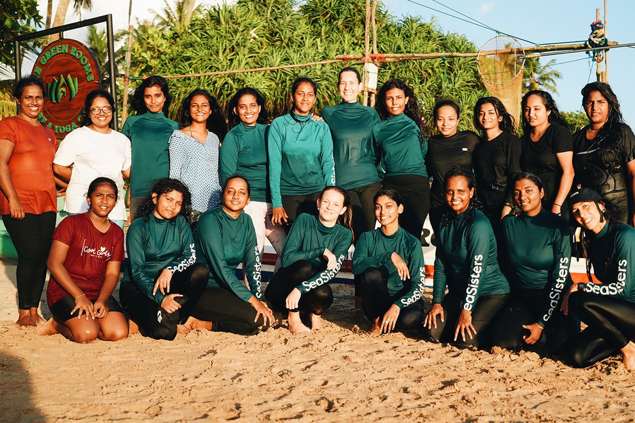 sea sisters, indonesia, surfing school, women, south asian, brown women 