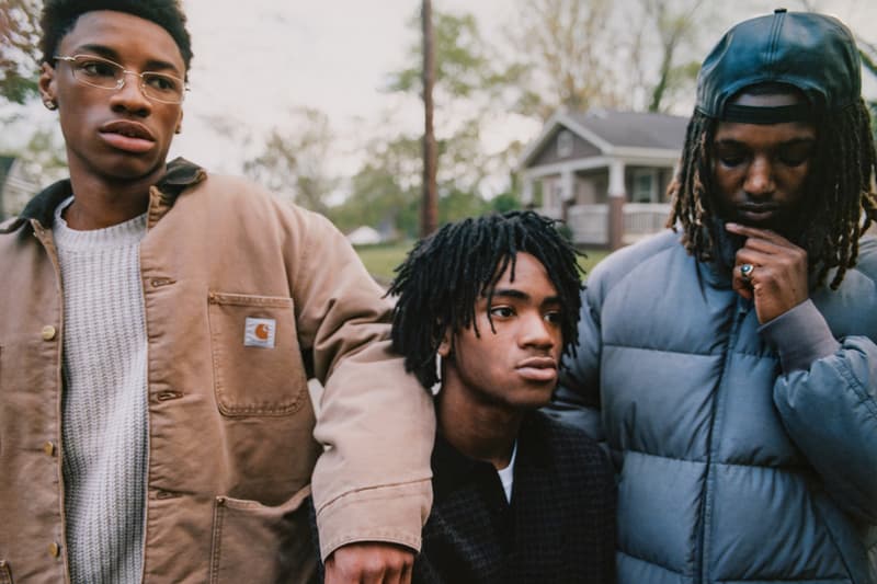 carhartt wip fall winter 2025 campaign lookbook Daniel Derro Regan Ben Dorado atlanta workwear video OG Michigan jacket chore jacket fleeces 