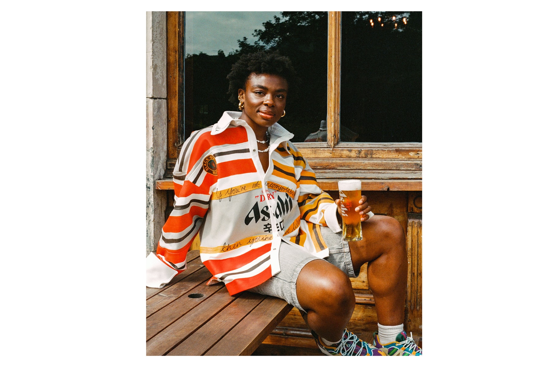 asahi super dry sophie hird rugby shirts traditional upcycle customize campaign black girls ruck sports fashion womens world cup 