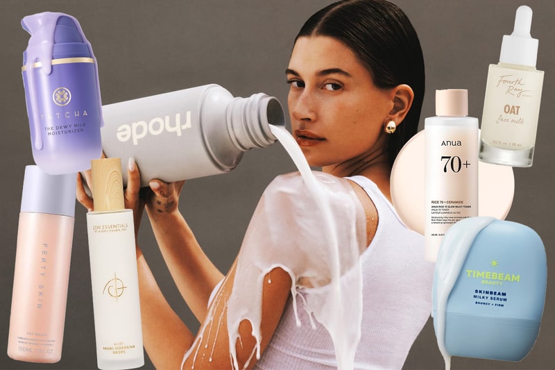 Milky Skincare, Hailey Bieber, Rhode, Tatcha, Paula's Choice, Glazing Milk, Skin, Serums, Toners, Moisturizers