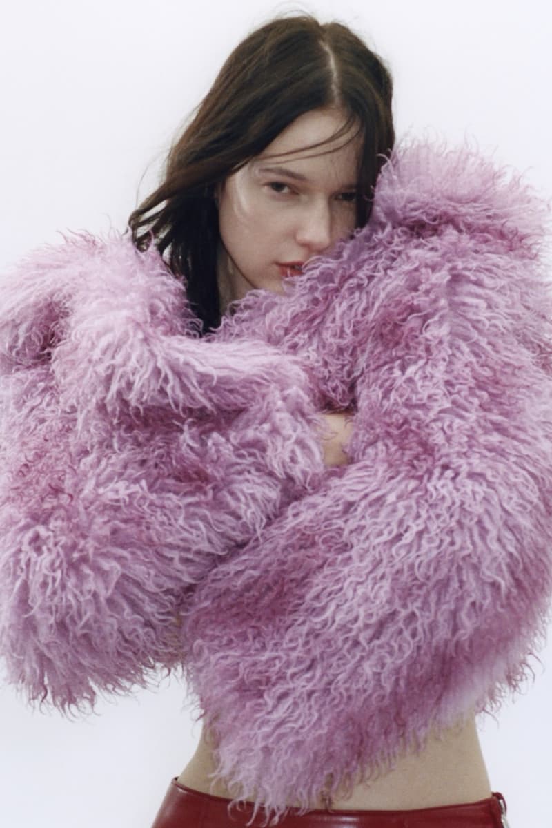 jakke, faux fur coats, mongolian coat, faux leather, red furry jacket, bodycon dress