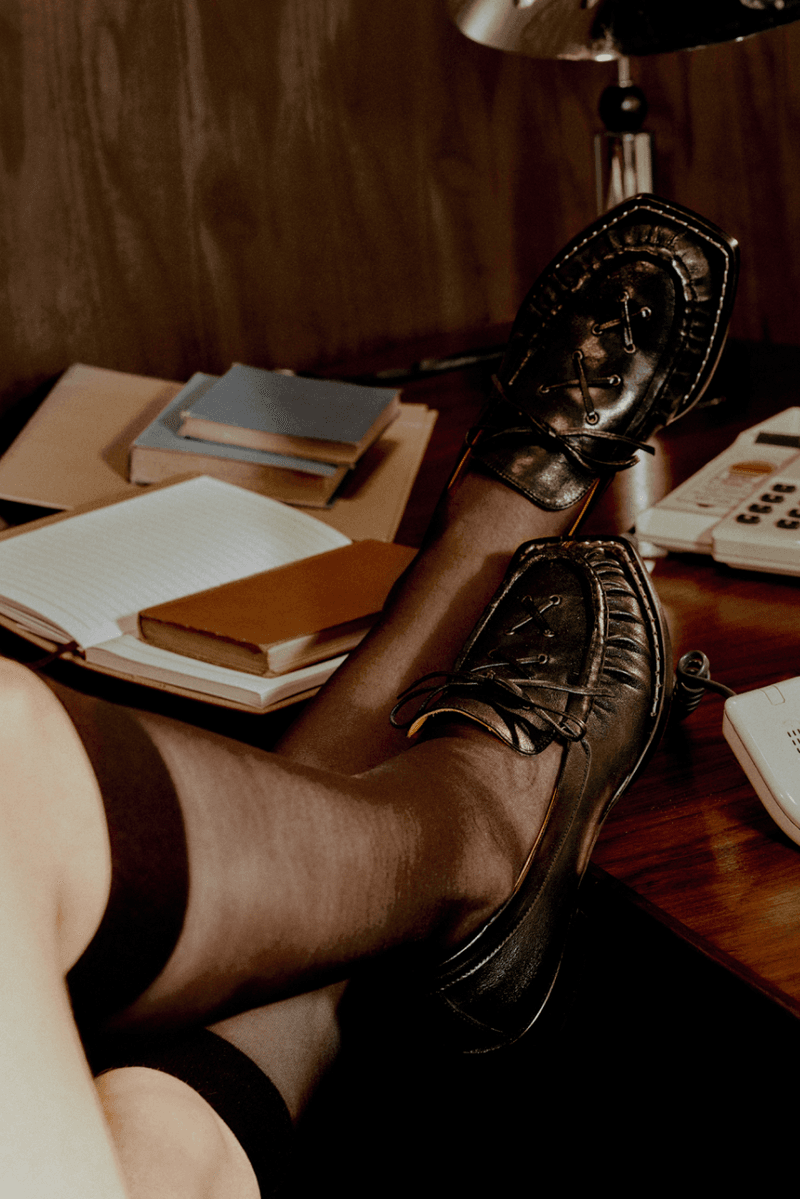 lili curia, models, heels, victorian, ballet flats, lace up shoes, boots