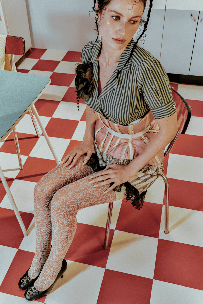 lili curia, models, heels, victorian, ballet flats, lace up shoes, boots