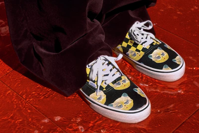 valentino, vans, sneakers, paris, runway, red 