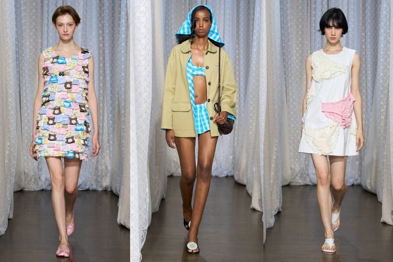 sandy liang, bows, dresses, runway, new york