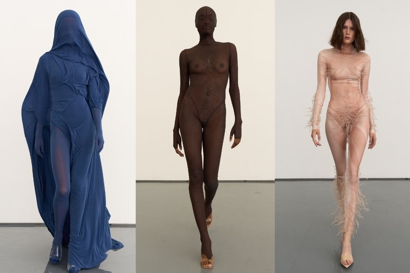 ttswtrs, naked body, woman, morph suits, fur, bodysuits, new york, runway