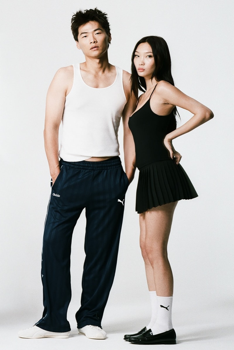 puma, guizio, track jackets, track pants, topless man, women, h street mesh sneaker, navy blue, brown