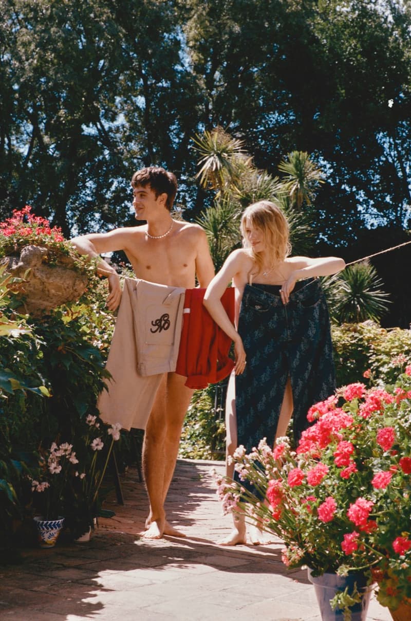 nude project, gardening, models, naked, watering can, garden, jumpers, shirts