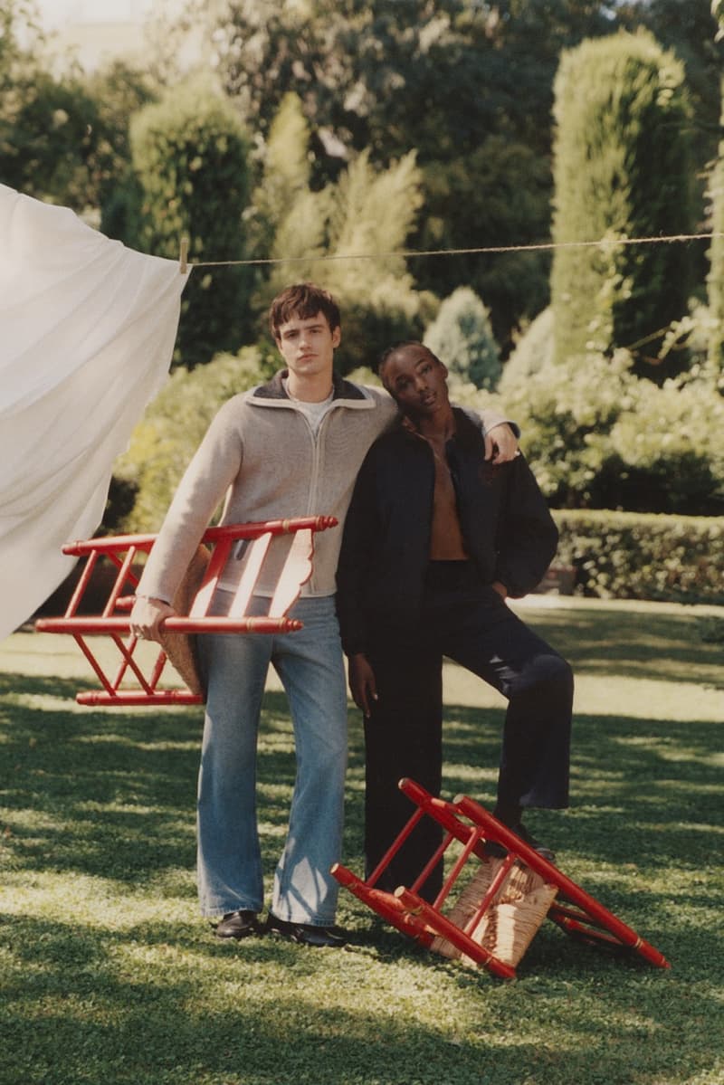 nude project, gardening, models, naked, watering can, garden, jumpers, shirts