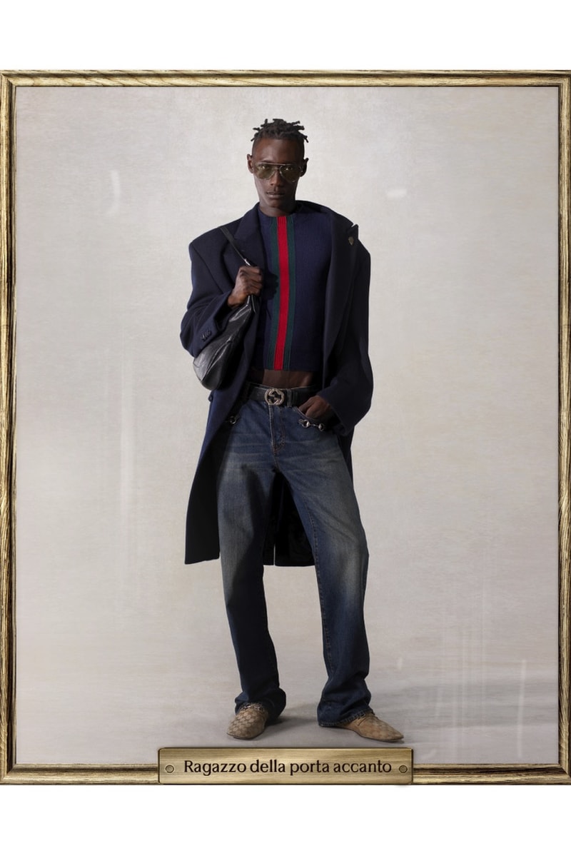 demna, gucci, characters, campaign, trench coats, leather jackets, bags, gg monogram