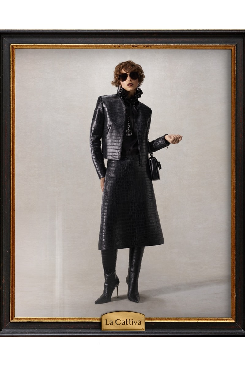 demna, gucci, characters, campaign, trench coats, leather jackets, bags, gg monogram