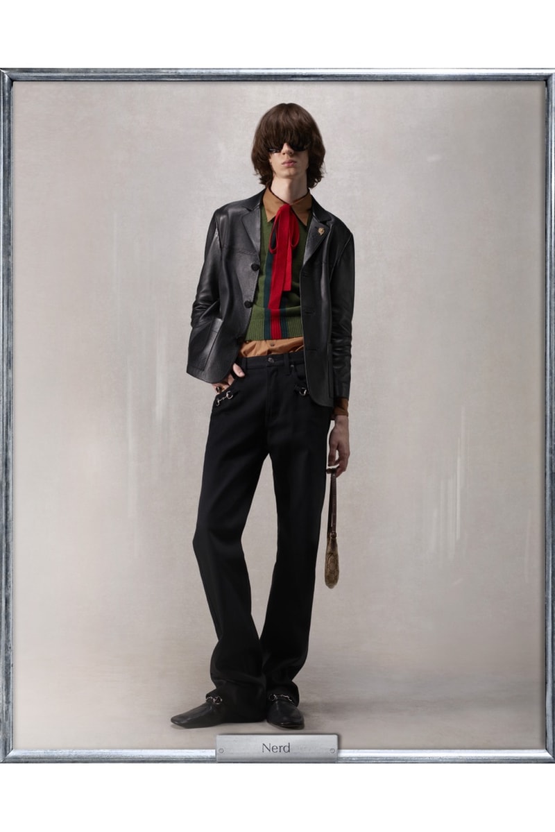 demna, gucci, characters, campaign, trench coats, leather jackets, bags, gg monogram