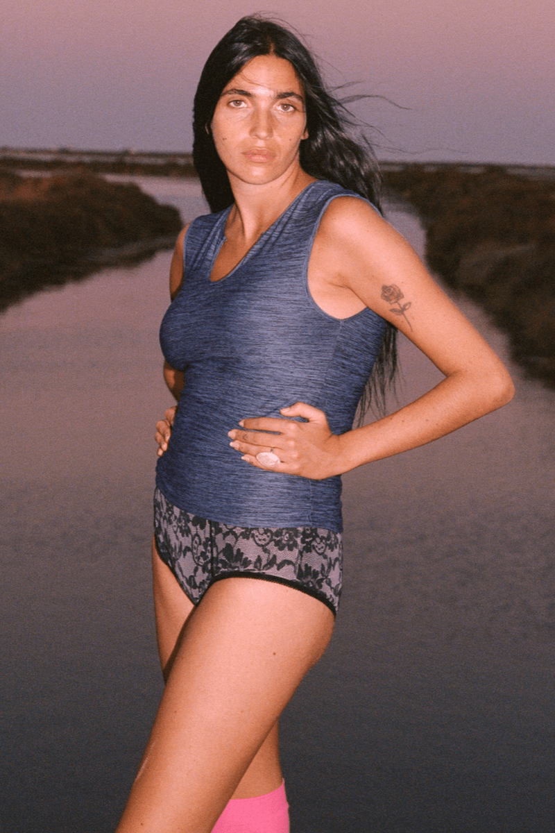 fruity booty, tights, girls, layered tank tops, pink pilates socks, 