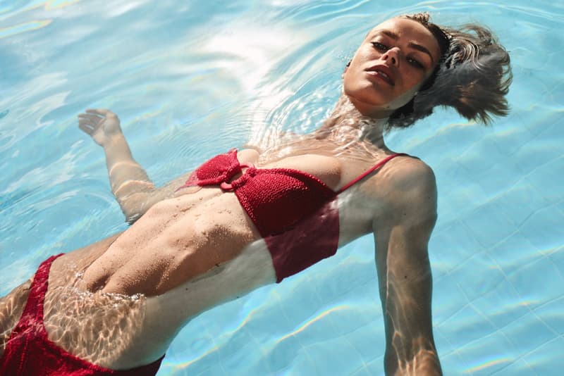 hunza g, resort collection, la piscine, swimwear, bikini, woman, swimming pool, 