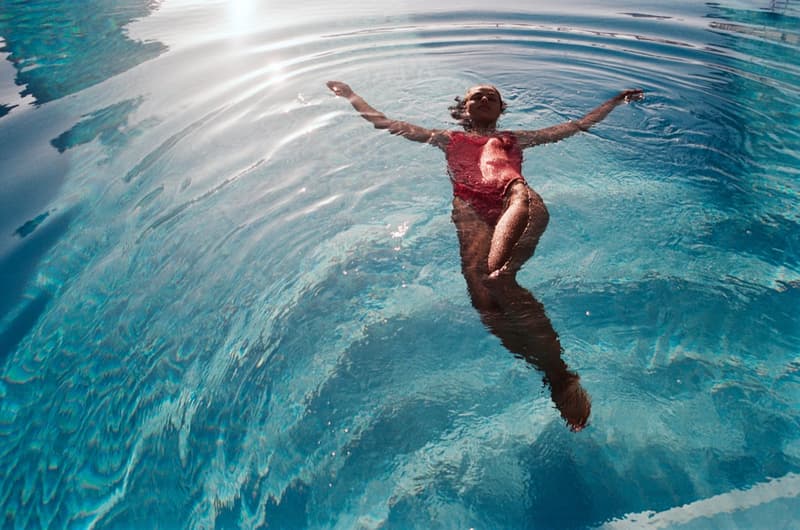 hunza g, resort collection, la piscine, swimwear, bikini, woman, swimming pool, 