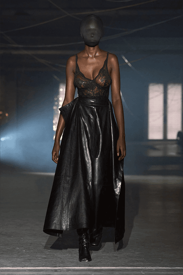 VETEMENTS, paris runway, models, body, open back dresses