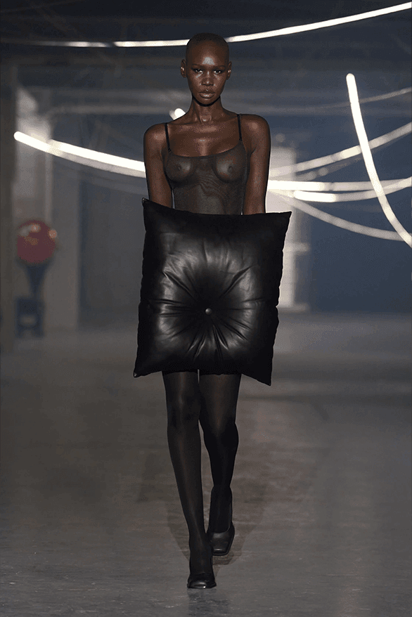 VETEMENTS, paris runway, models, body, open back dresses