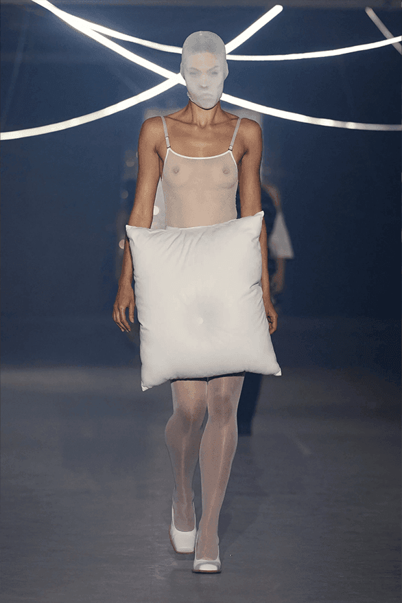 VETEMENTS, paris runway, models, body, open back dresses