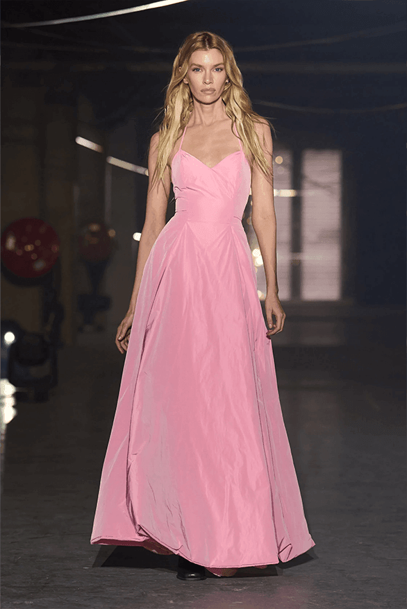 vetements pink dress Vetements Diva Styling Dress with Gloves
