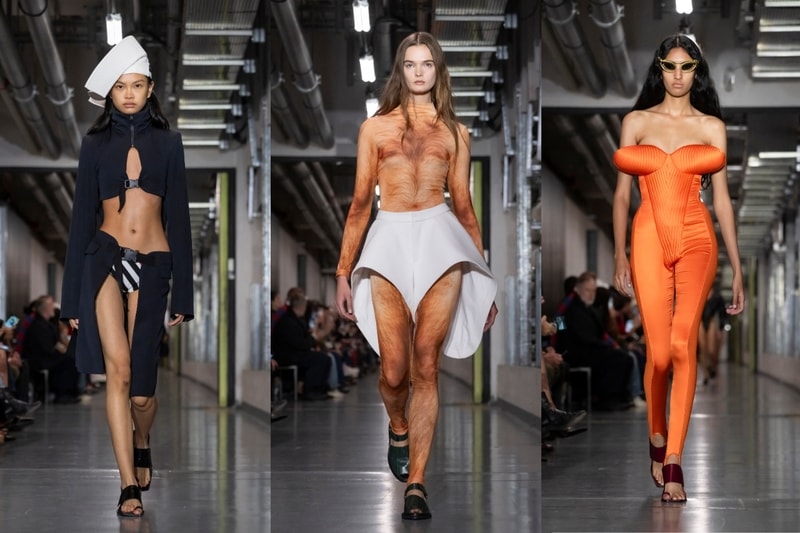jean paul gaultier, paris, runway, bodies, bras, women, runway, nude, swimwear