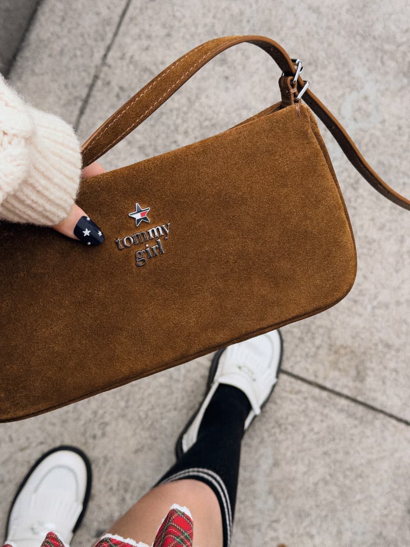 jang won young, tommy jeans, denim, girls, jackets, blazers, suede bags