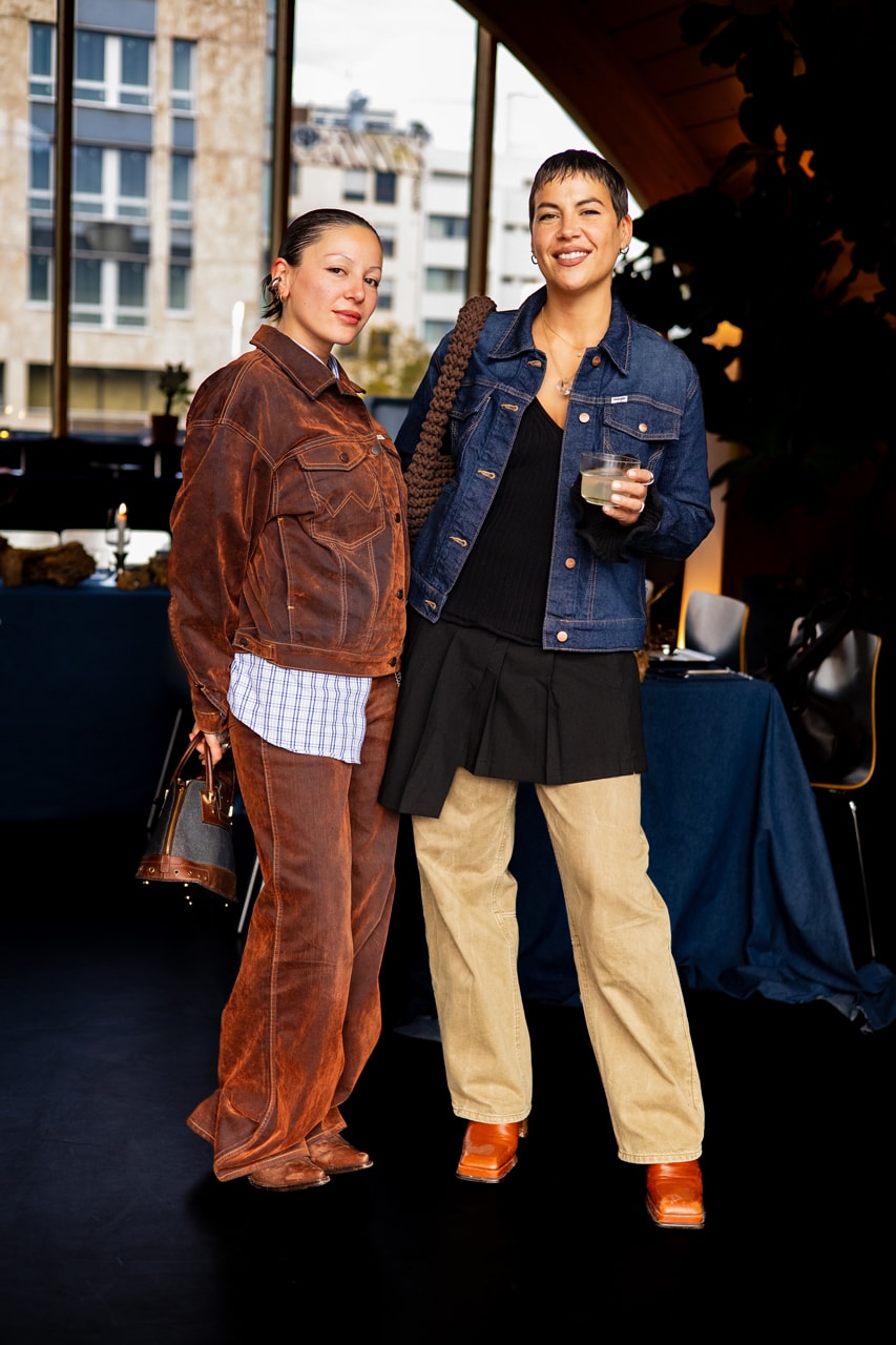 Wrangler hypebae paris fashion week events bae-bae-q western uniform collection range denim cowboy cut jeans la table vert 