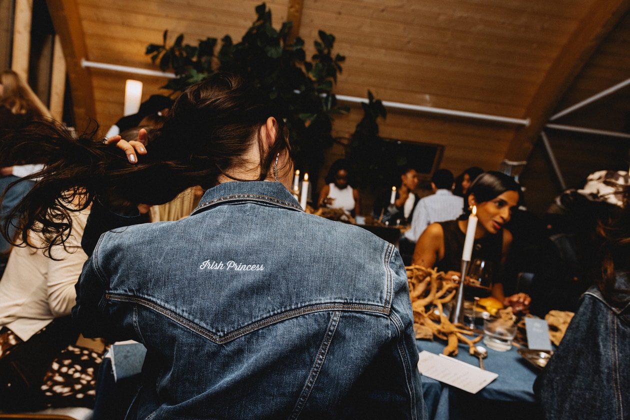 Wrangler hypebae paris fashion week events bae-bae-q western uniform collection range denim cowboy cut jeans la table vert 