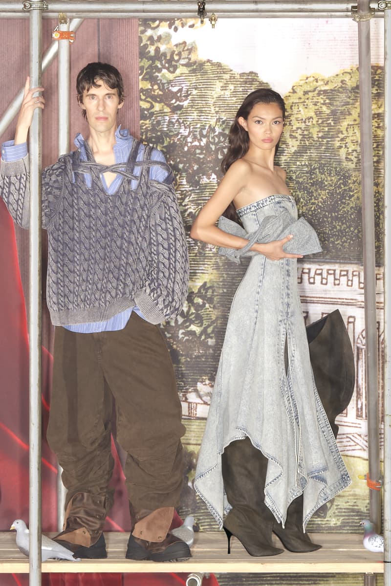 h&m, glenn martens, denim, boots, richard grant, joanna lumley, 