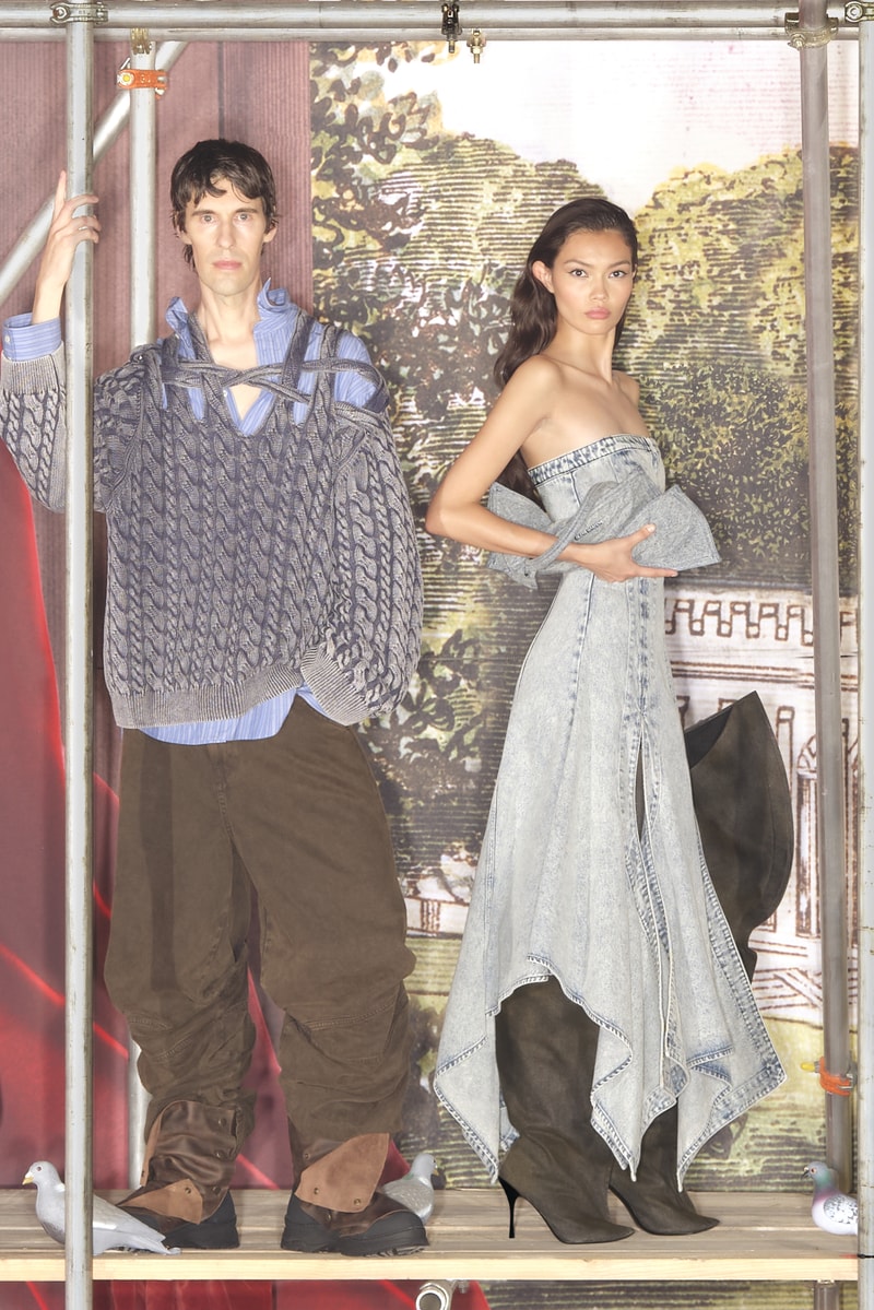 h&m, glenn martens, denim, boots, richard grant, joanna lumley, 